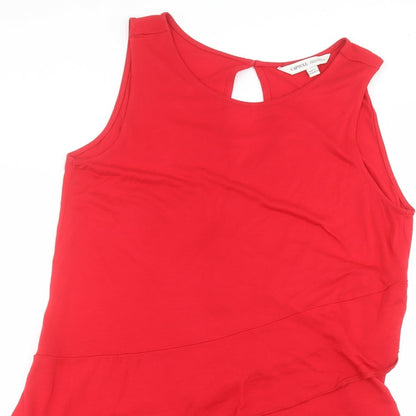 Capsule Womens Red Basic Blouse Size 14