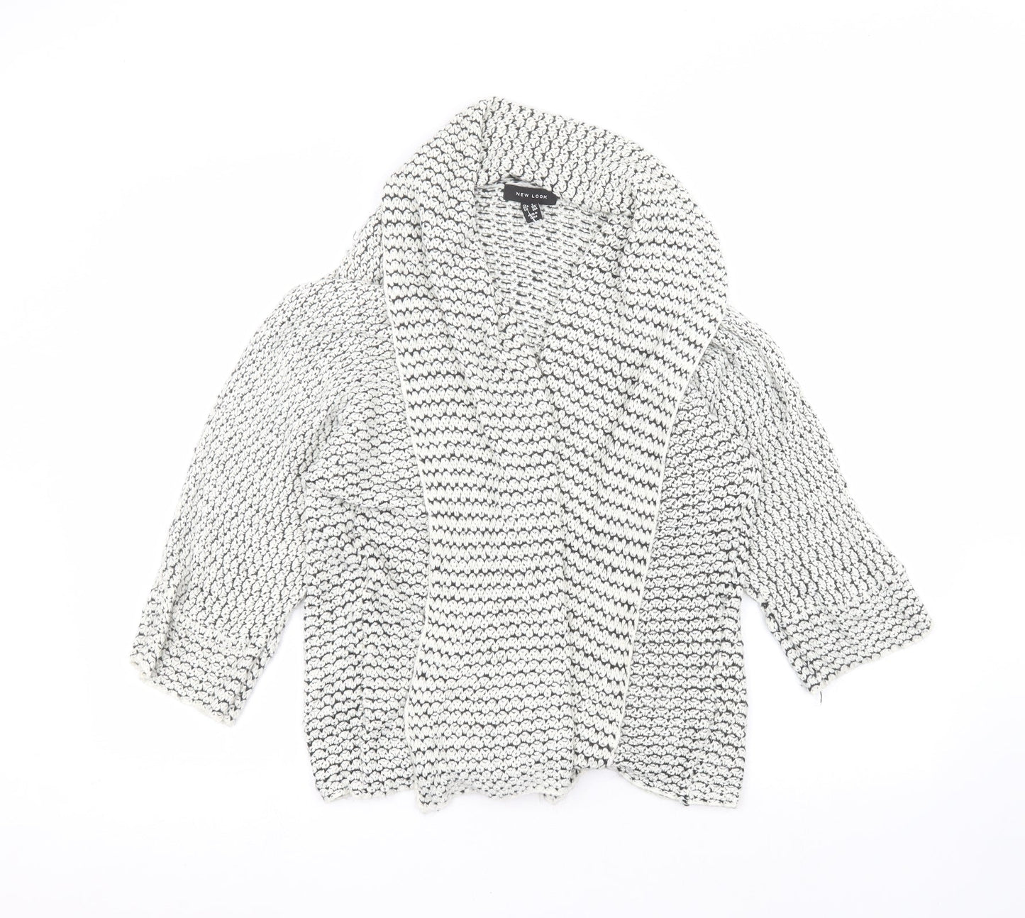 New Look Womens White   Cardigan Jumper Size S