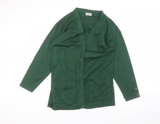 para Womens Green   Cardigan Jumper Size S