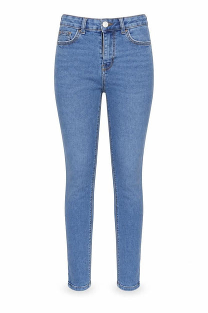 Denim & Co. Womens Blue   Tapered Jeans Size 8 L29 in