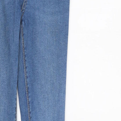 Denim & Co. Womens Blue   Tapered Jeans Size 8 L29 in