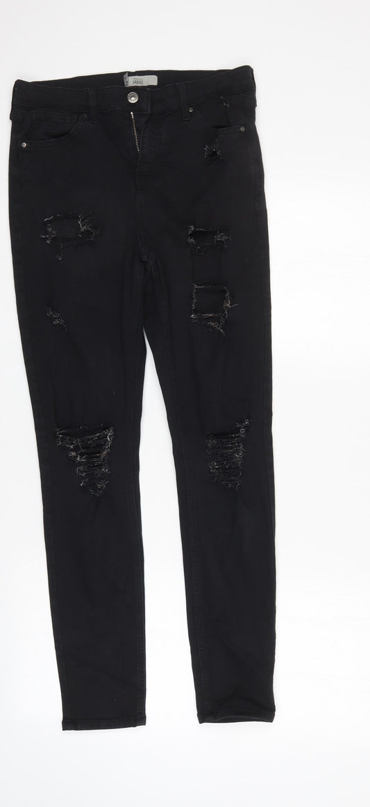 Topshop Mens Black   Tapered Jeans Size 30 L32 in