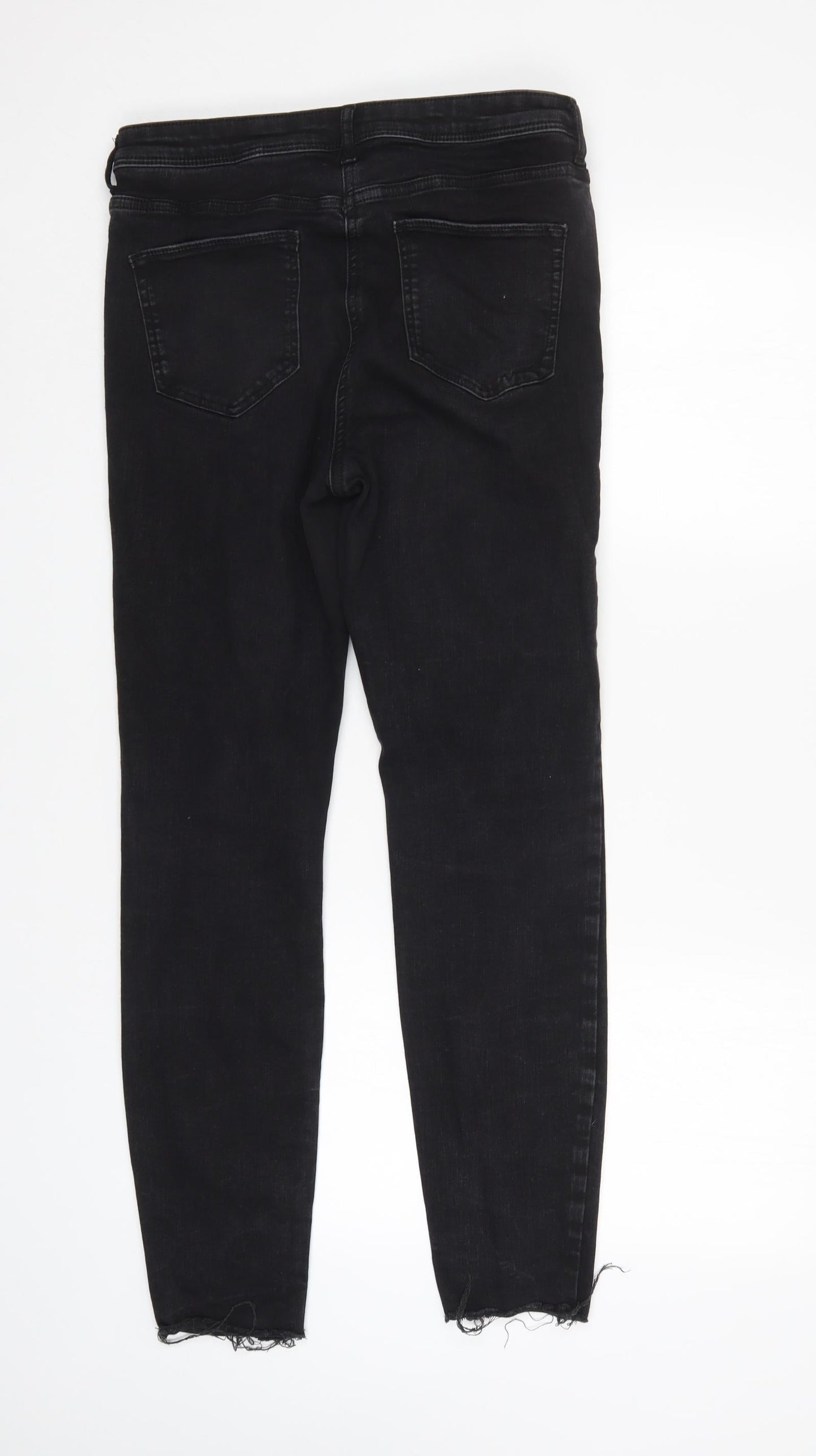 NEXT Womens Black   Skinny Jeans Size 12 L28 in