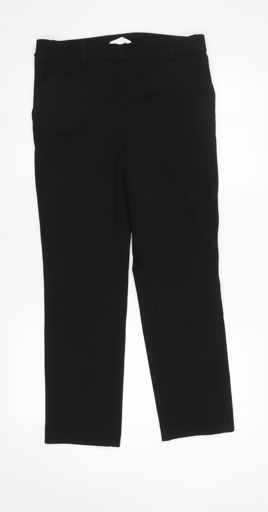 H&M Womens Black   Trousers  Size 14 L27 in