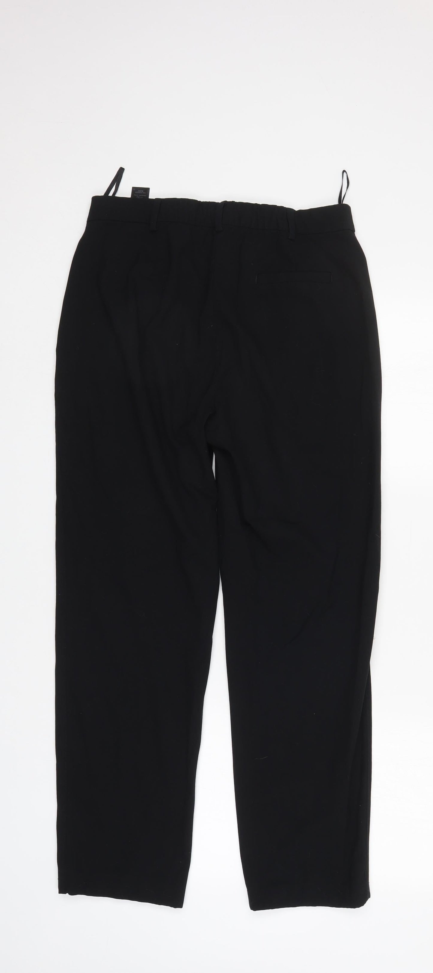 M&S Womens Black   Trousers  Size 10 L28 in