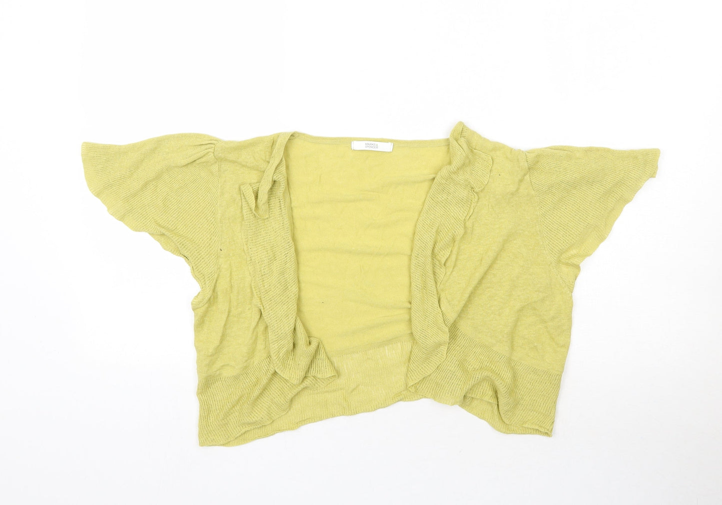 Marks and Spencer Womens Green  Knit Cardigan Jumper Size M