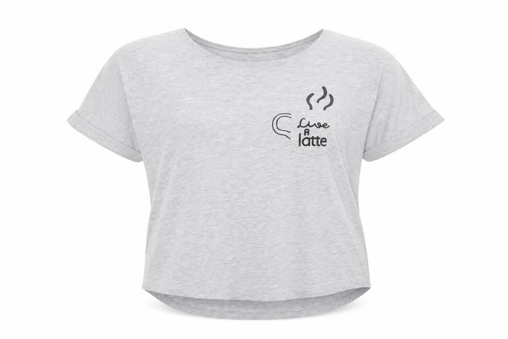 Matalan Womens Grey   Basic T-Shirt Size M  - Live a Latte