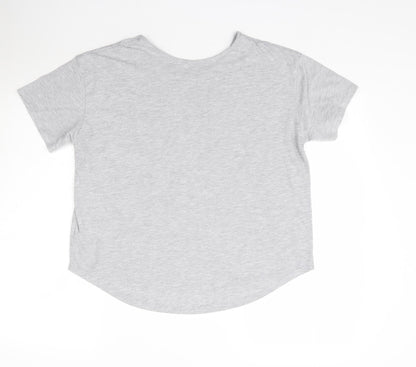 Matalan Womens Grey   Basic T-Shirt Size M  - Live a Latte