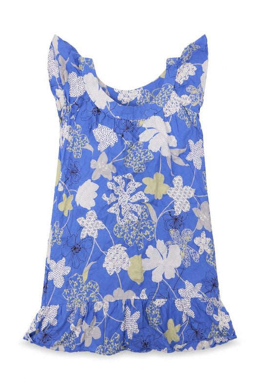 Atmosphere Womens Blue Floral  Basic Blouse Size 8