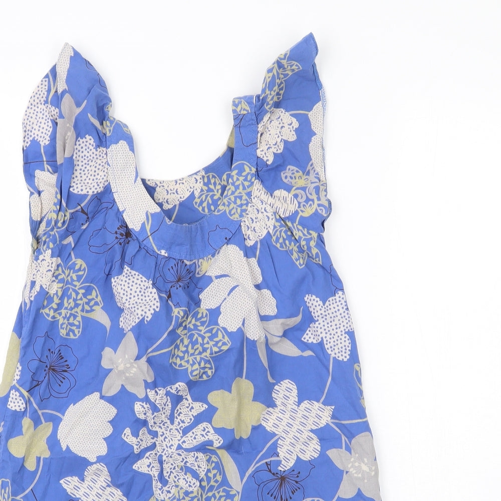 Atmosphere Womens Blue Floral  Basic Blouse Size 8