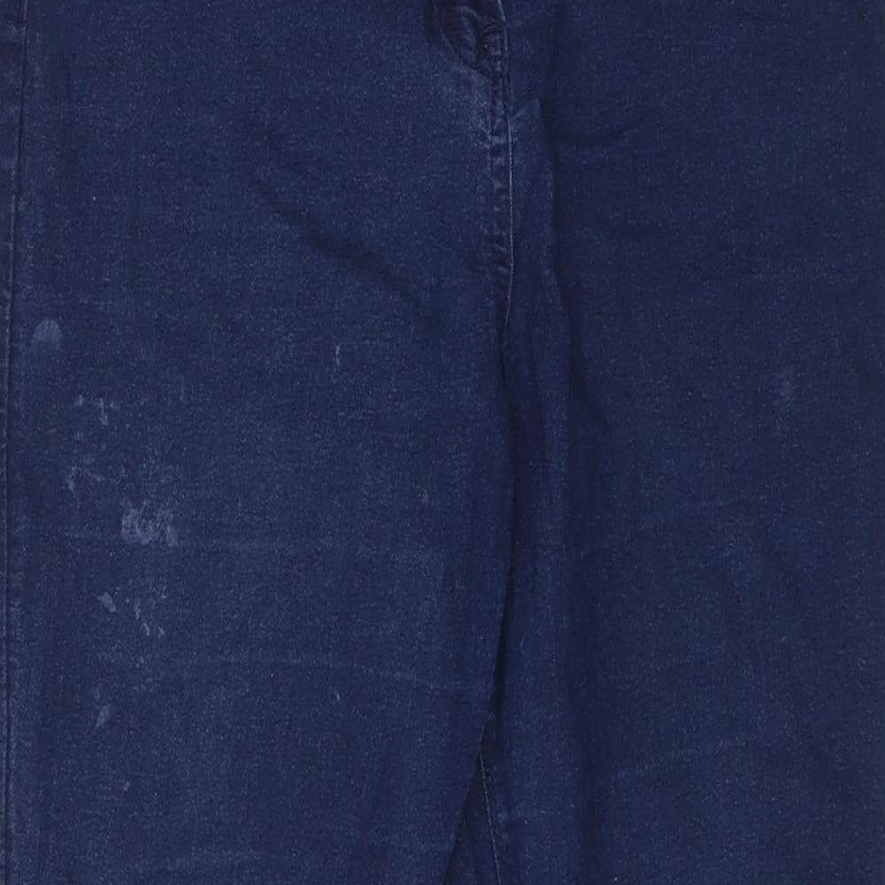 Preworn Womens Blue  Denim Skinny Jeans Size 14 L29 in