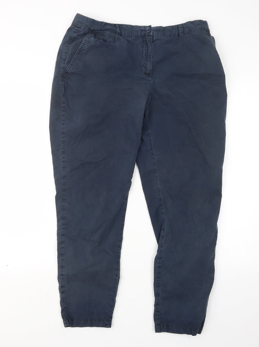 Marks and Spencer Womens Blue   Trousers  Size 14 L27 in