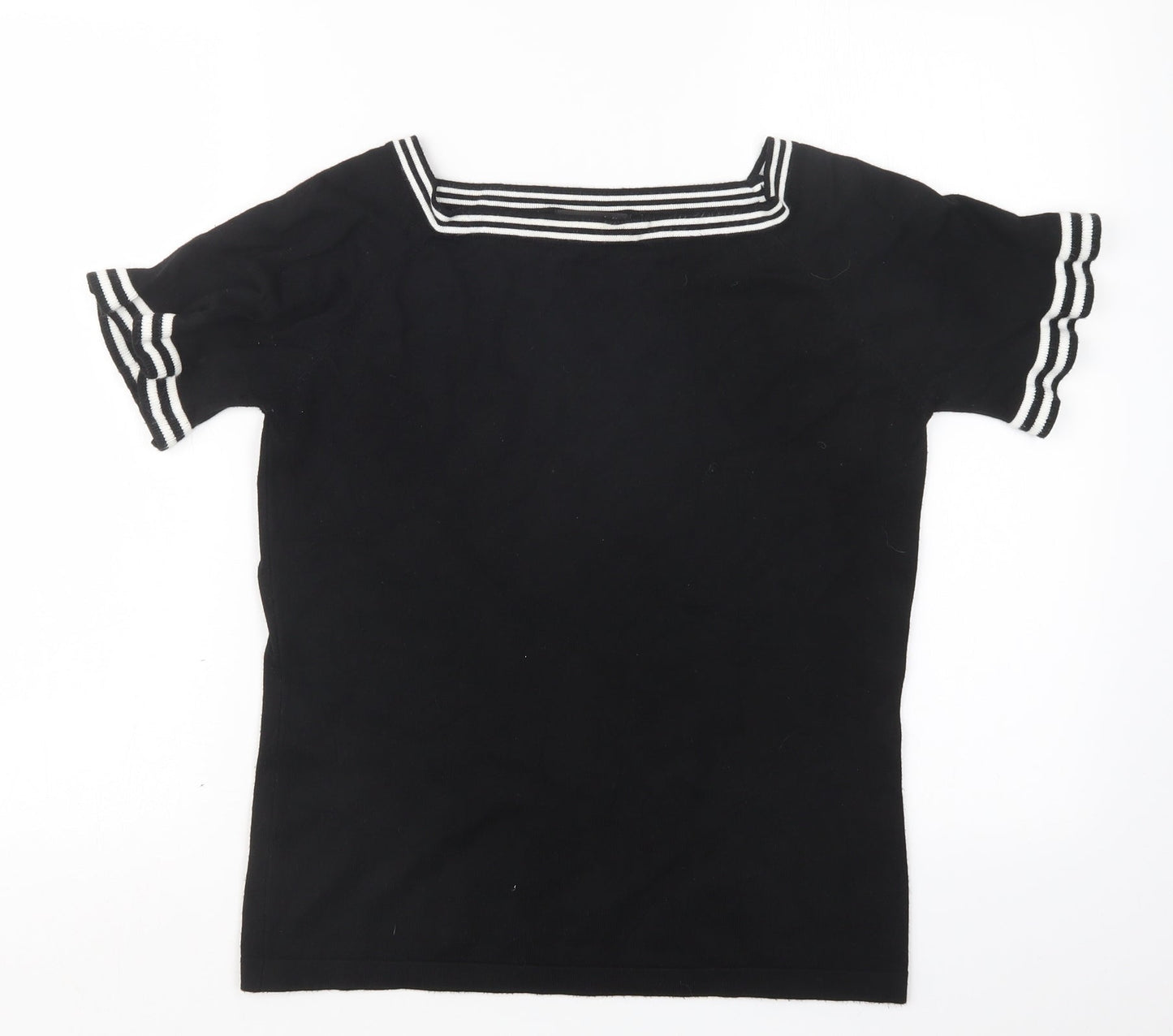 Simon Jeffrey Womens Black   Pullover Jumper Size S