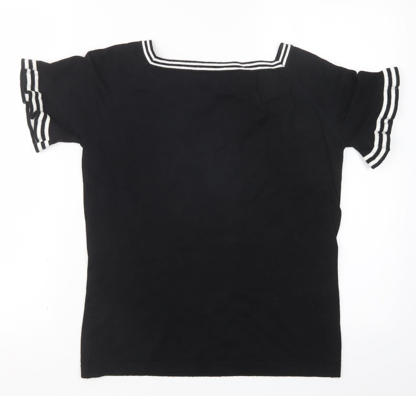 Simon Jeffrey Womens Black   Pullover Jumper Size S
