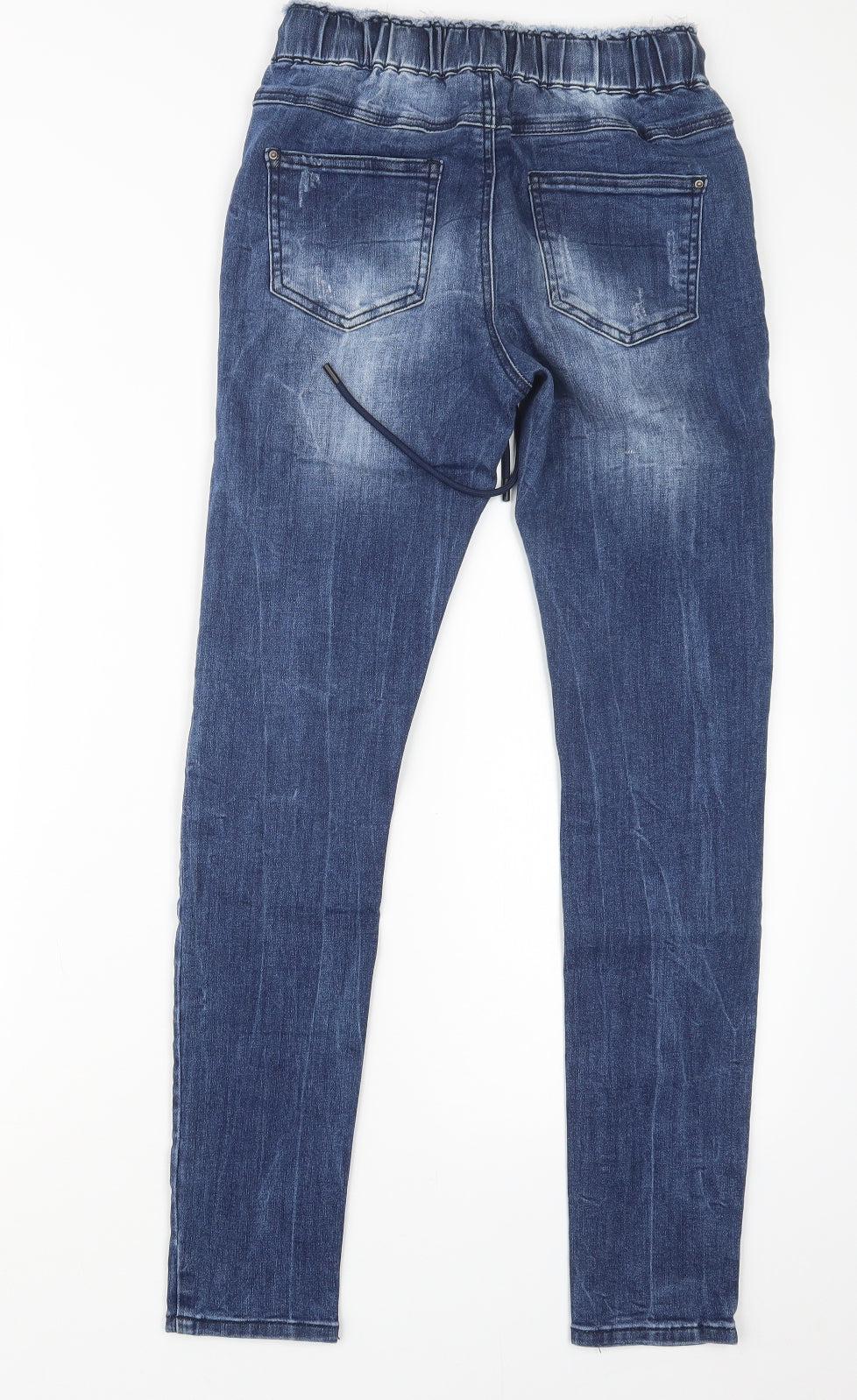 Preworn Womens Blue  Denim Straight Jeans Size XS L28.5 in