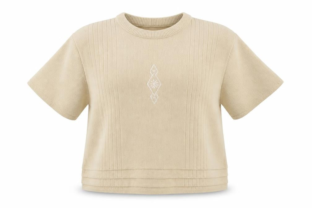 4 Me Womens Beige  Knit Pullover Jumper Size M