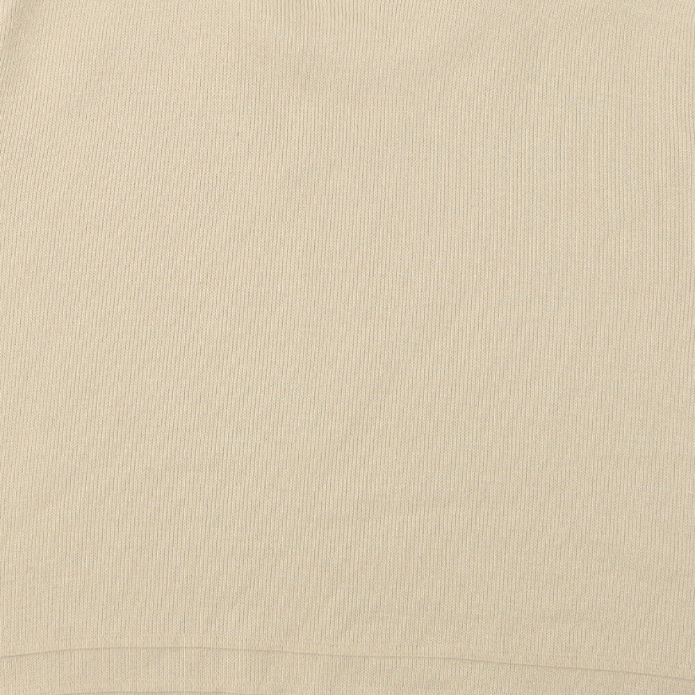 4 Me Womens Beige  Knit Pullover Jumper Size M