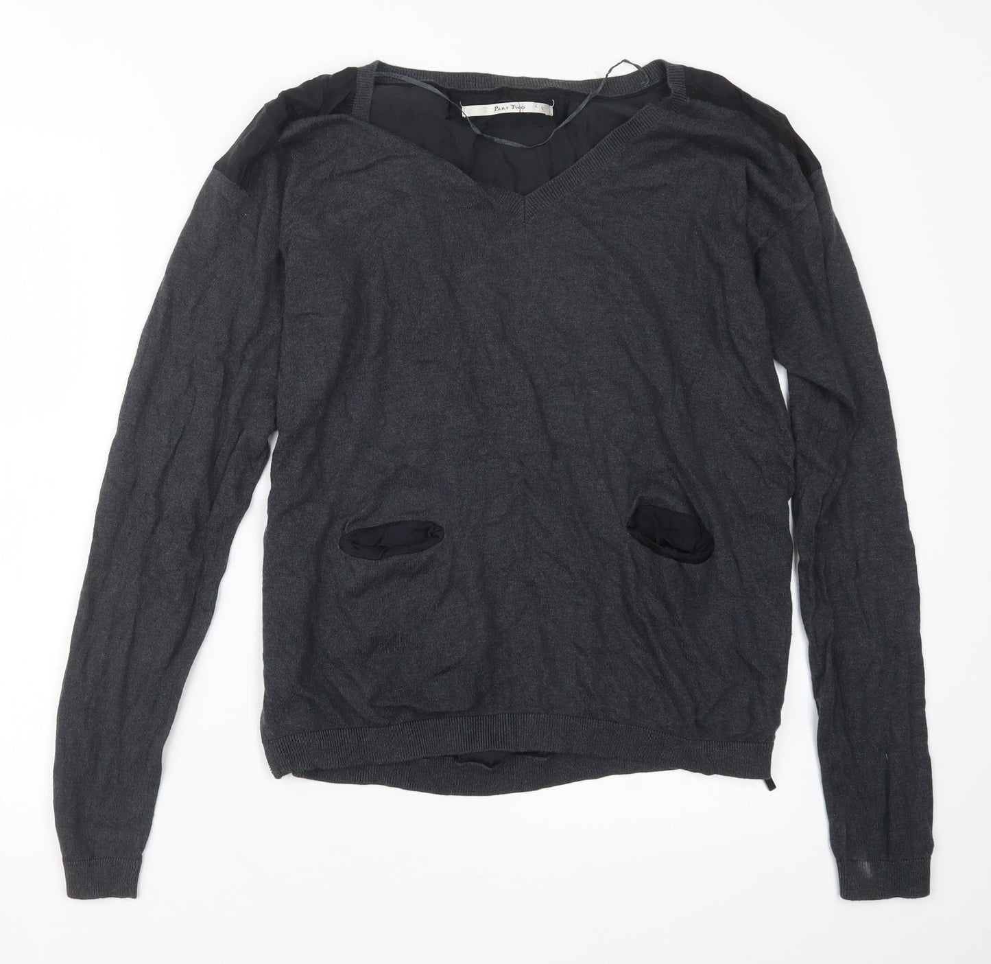 Part Two Womens Grey   Basic T-Shirt Size L