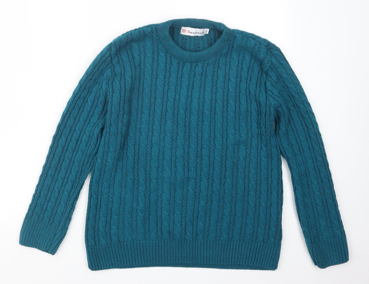 Beaumonde Womens Blue  Knit Pullover Jumper Size M