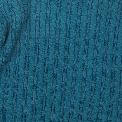 Beaumonde Womens Blue  Knit Pullover Jumper Size M