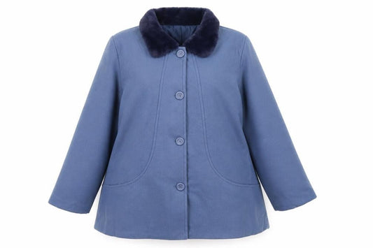 Gabrielle Vicenza Womens Blue   Overcoat Coat Size 20
