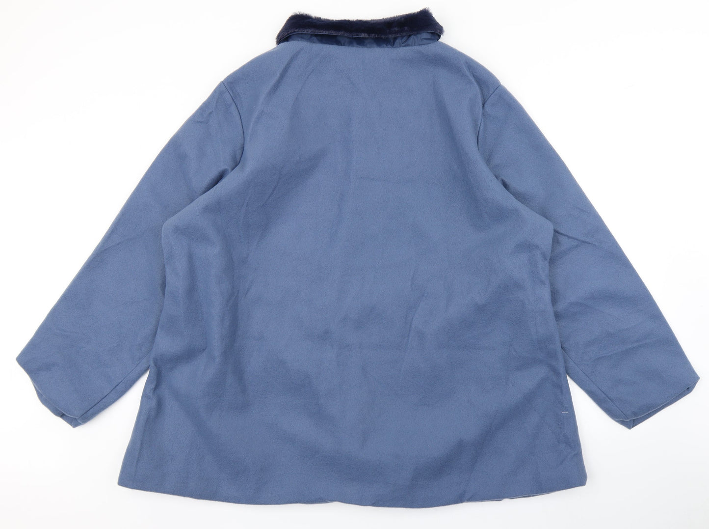 Gabrielle Vicenza Womens Blue   Overcoat Coat Size 20