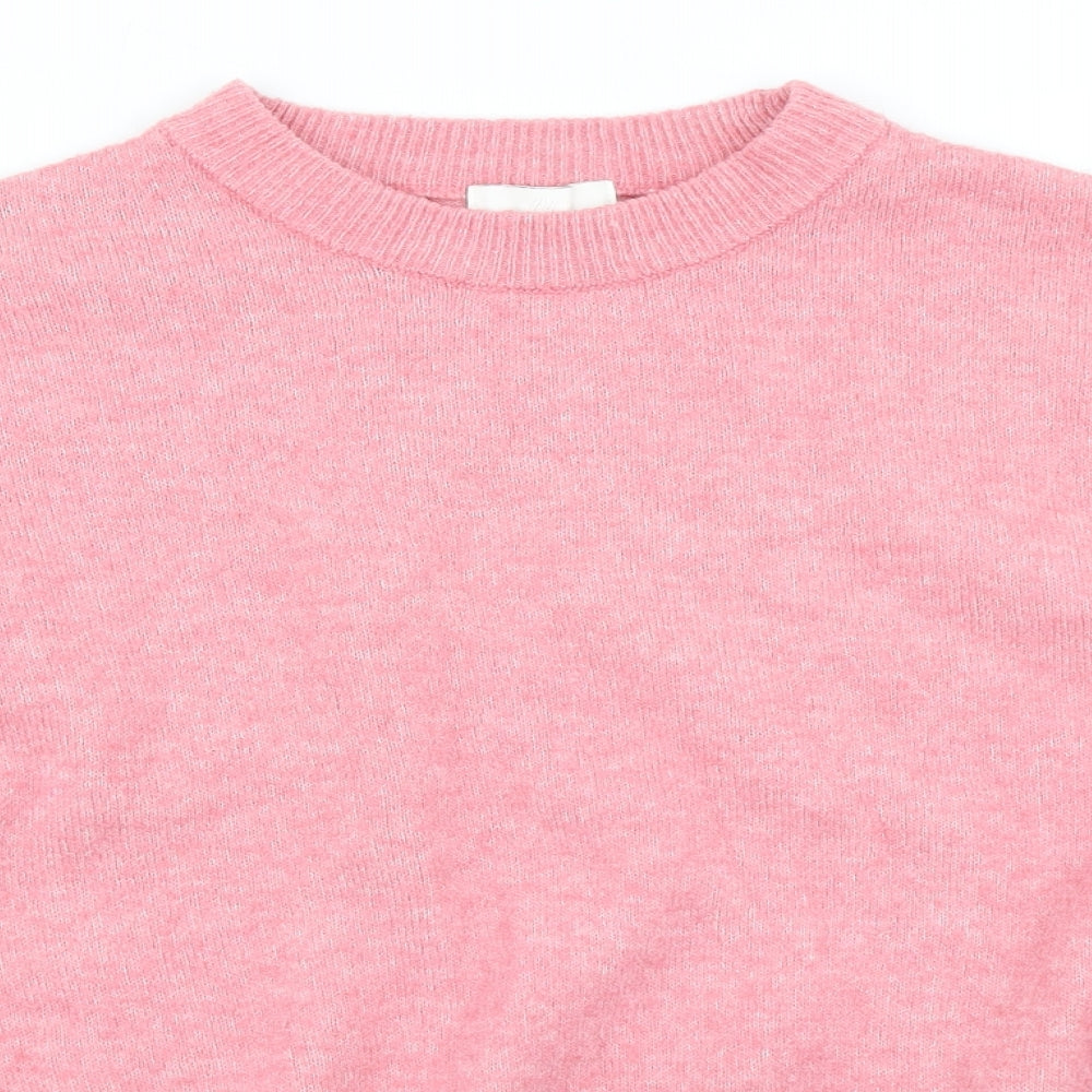H&M Womens Pink  Knit Pullover Jumper Size M