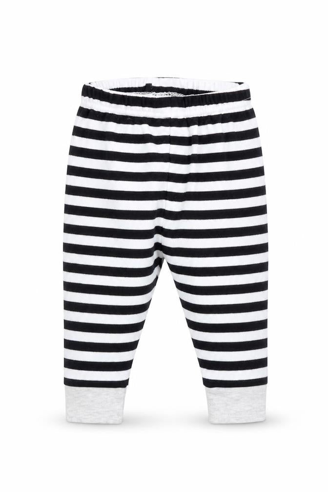Primark Baby Black Striped  Jogger Trousers Size 6-9 Months