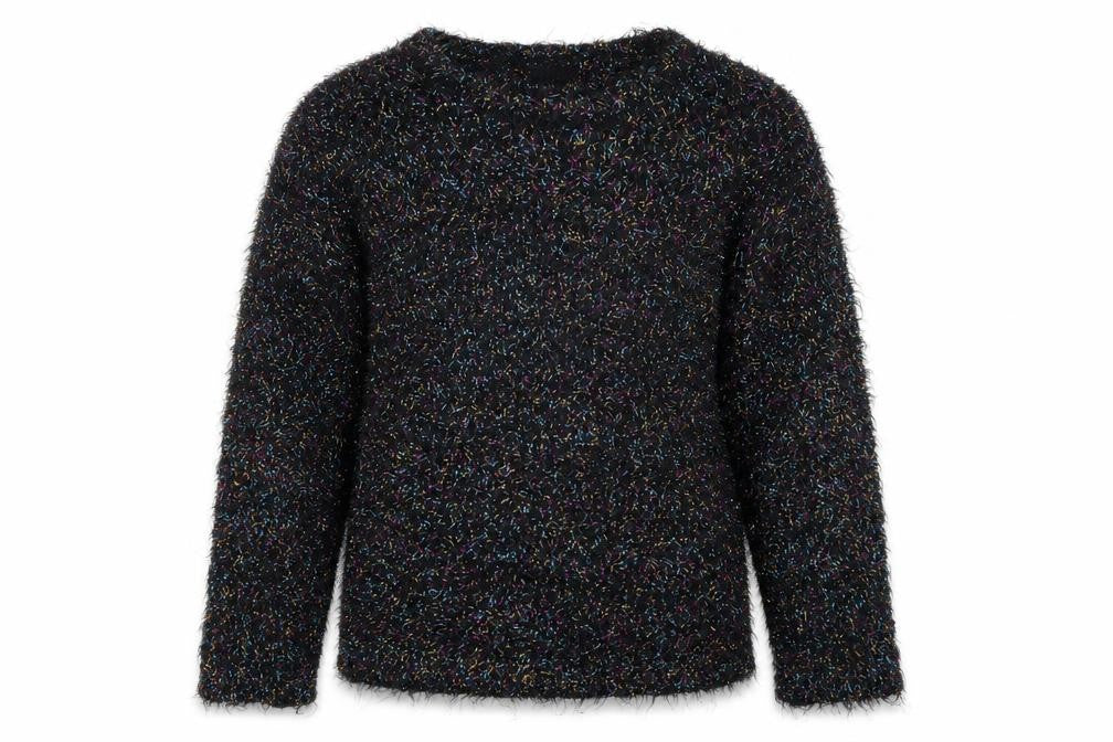 Matalan Girls Black  Knit Pullover Jumper Size 10 Years