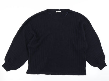 Tu Womens Blue  Knit Pullover Jumper Size 14
