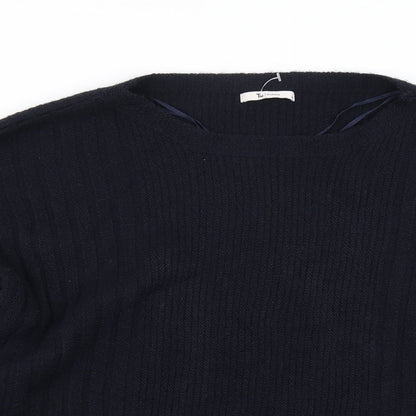 Tu Womens Blue  Knit Pullover Jumper Size 14