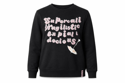 Primark Womens Black   Pullover Sweatshirt Size S  - Mary Poppins