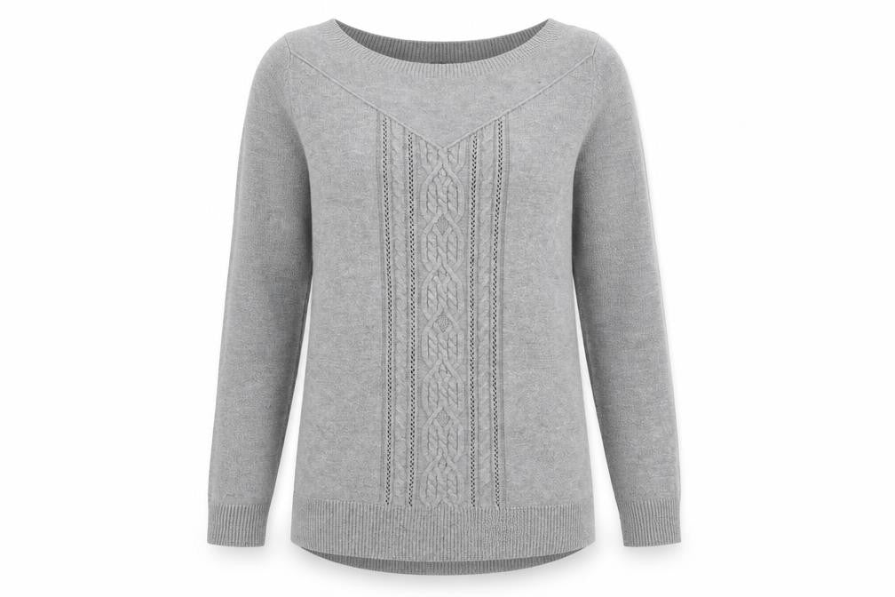 TU Womens Grey  Knit Pullover Jumper Size 14