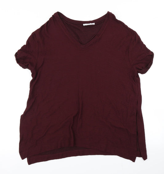 Zara Womens Purple   Basic T-Shirt Size M