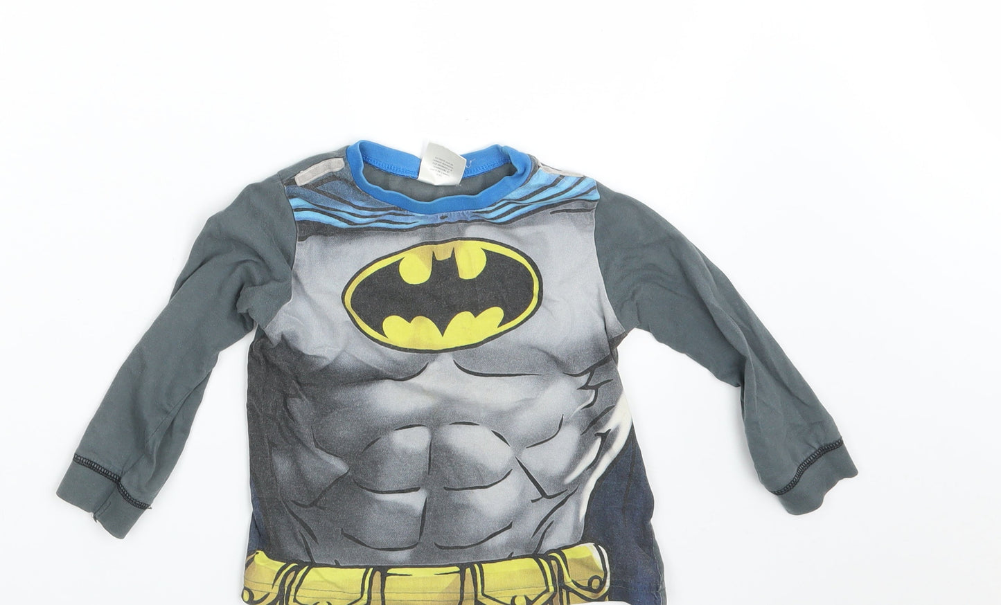 Batman Boys Grey   Pullover Sweatshirt Size 2-3 Years  - Batman
