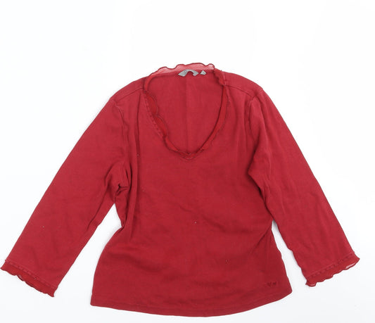 Per Una Womens Red   Pullover Sweatshirt Size 12