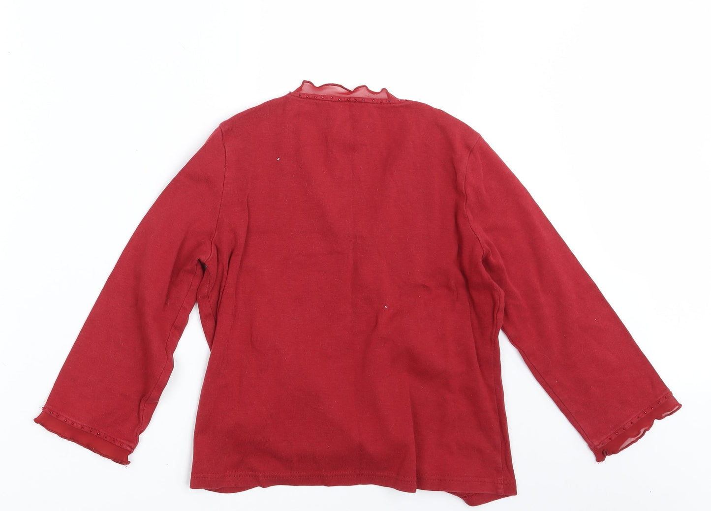 Per Una Womens Red   Pullover Sweatshirt Size 12