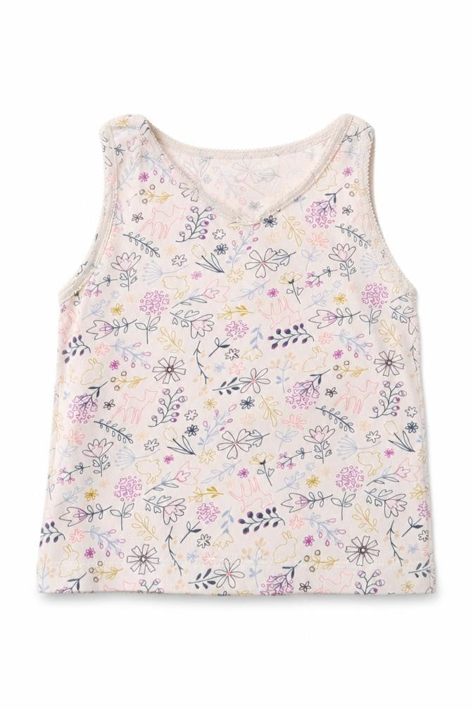 Nutmeg Girls Pink Floral  Camisole Tank Size 3-4 Years