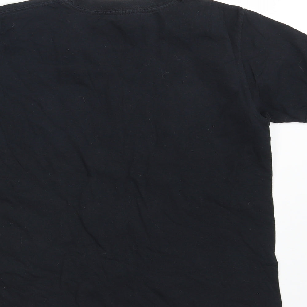 Gildan Boys Black   Basic T-Shirt Size 12-13 Years