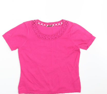 Country Casuals Womens Pink Pullover Jumper Size S