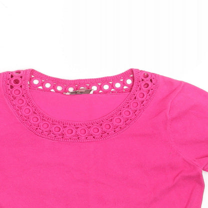 Country Casuals Womens Pink Pullover Jumper Size S