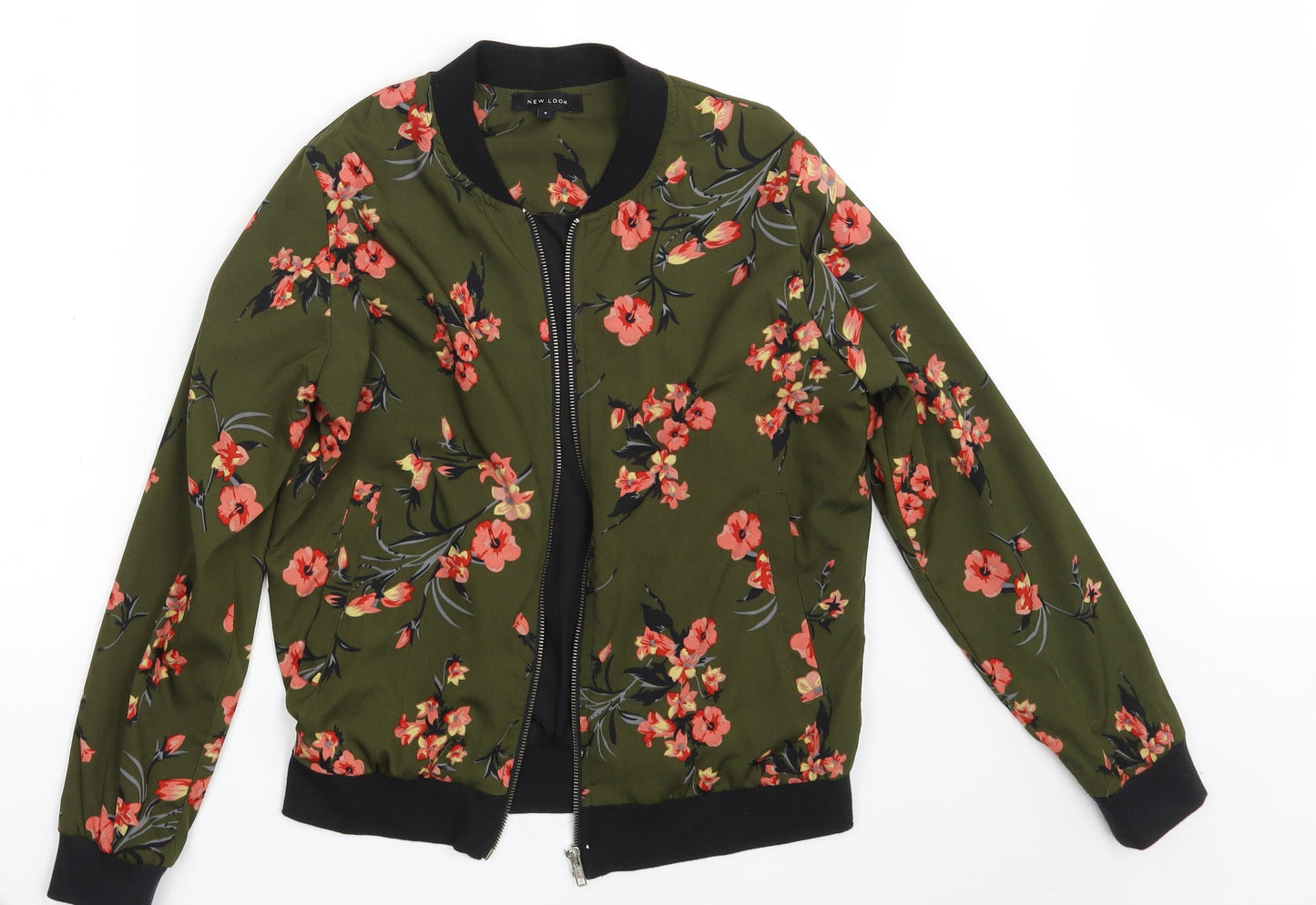 New Look Womens Green Floral  Jacket  Size 8