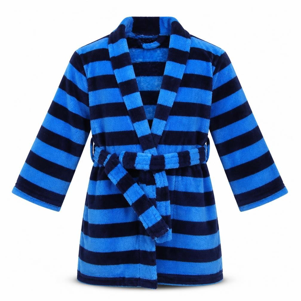 George Boys Blue Striped   Robe Size 3-4 Years