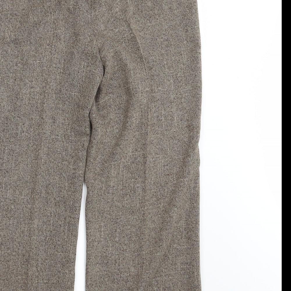 Mia Moda Womens Brown   Dress Pants Trousers Size 14 L28 in