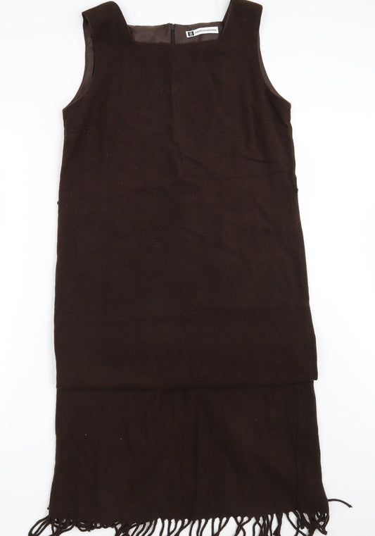 Modern Woman Womens Brown   Fit & Flare  Size 12