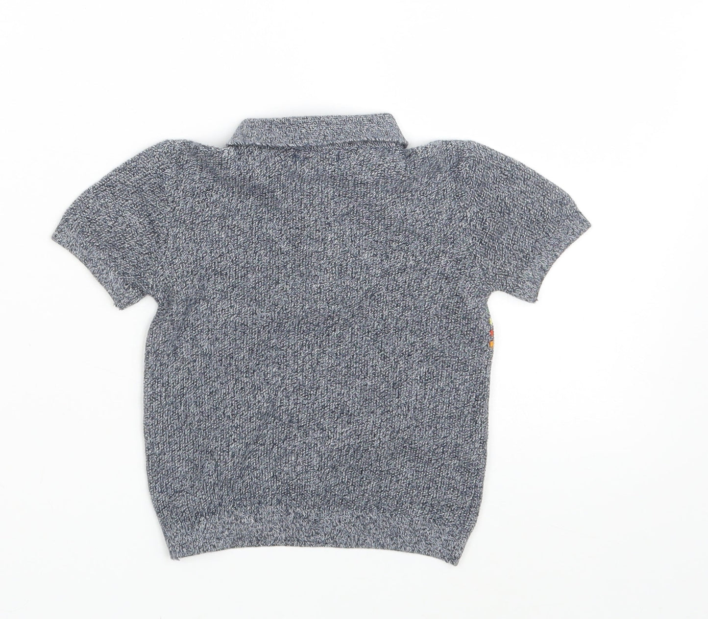 NEXT Boys Blue Striped  Basic Polo Size 6-9 Months