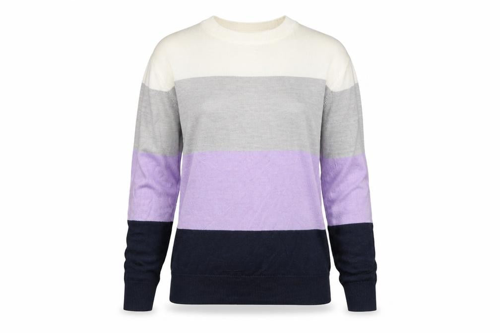 Marks & Spencer Womens Multicoloured Striped  Pullover Jumper Size 6