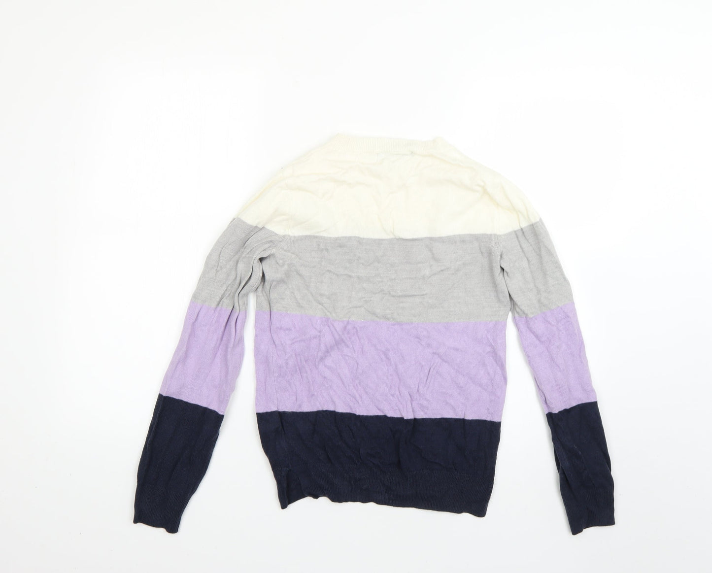 Marks and Spencer Womens Multicoloured Striped  Pullover Jumper Size 6