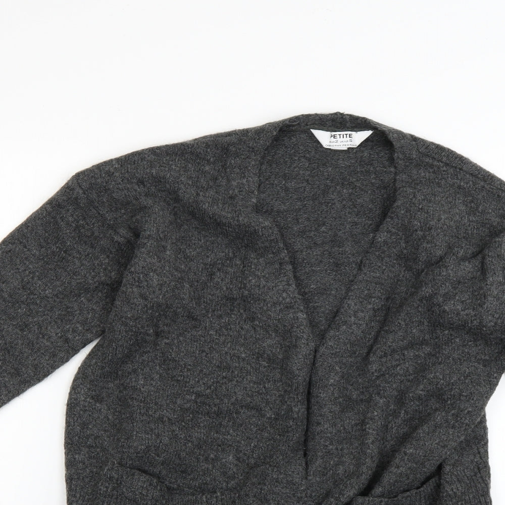 Dorothy Perkins Womens Grey   Cardigan Jumper Size S
