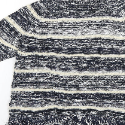 M&Co Womens Multicoloured Striped  Pullover Jumper Size 12